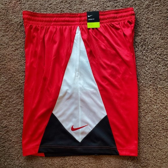 Nike Mens Red Loose Fit Dri Fit Athletic Shorts Size 3XL - Picture 4 of 5